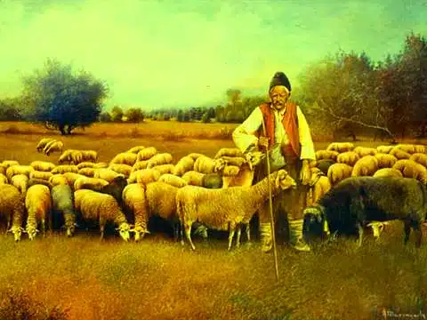 قصة ابن المل مع بنت راعي الغن وعندما قرر راعي الغن الابقاء على الشاب للبقاء معه ولم يعرف انه ابن الملك قرر ان يزوجه ابنته الوحيدة لنها قررت تعرف على القصة في التفاصيل